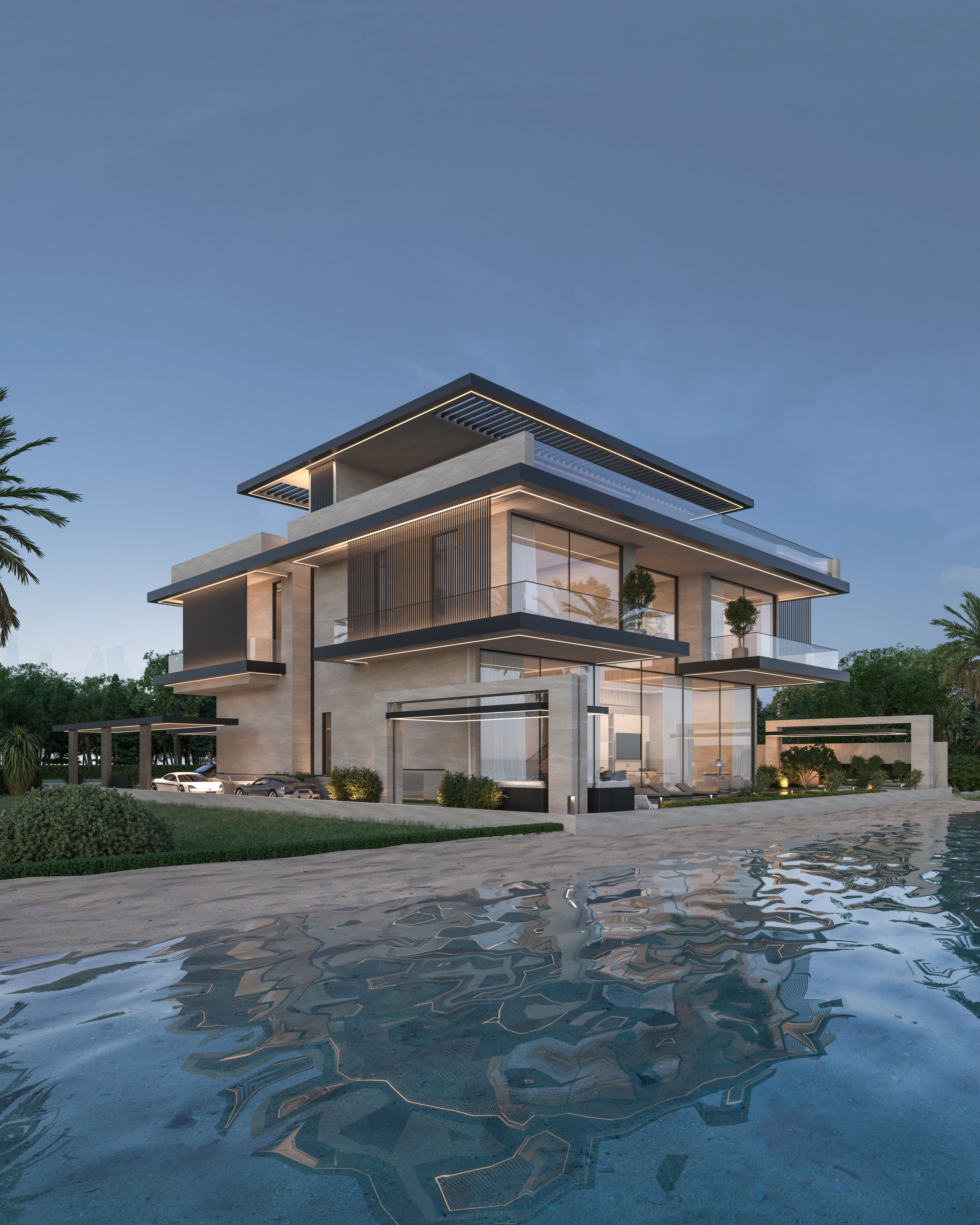 Luxury villa in Dubai with options for buying or building