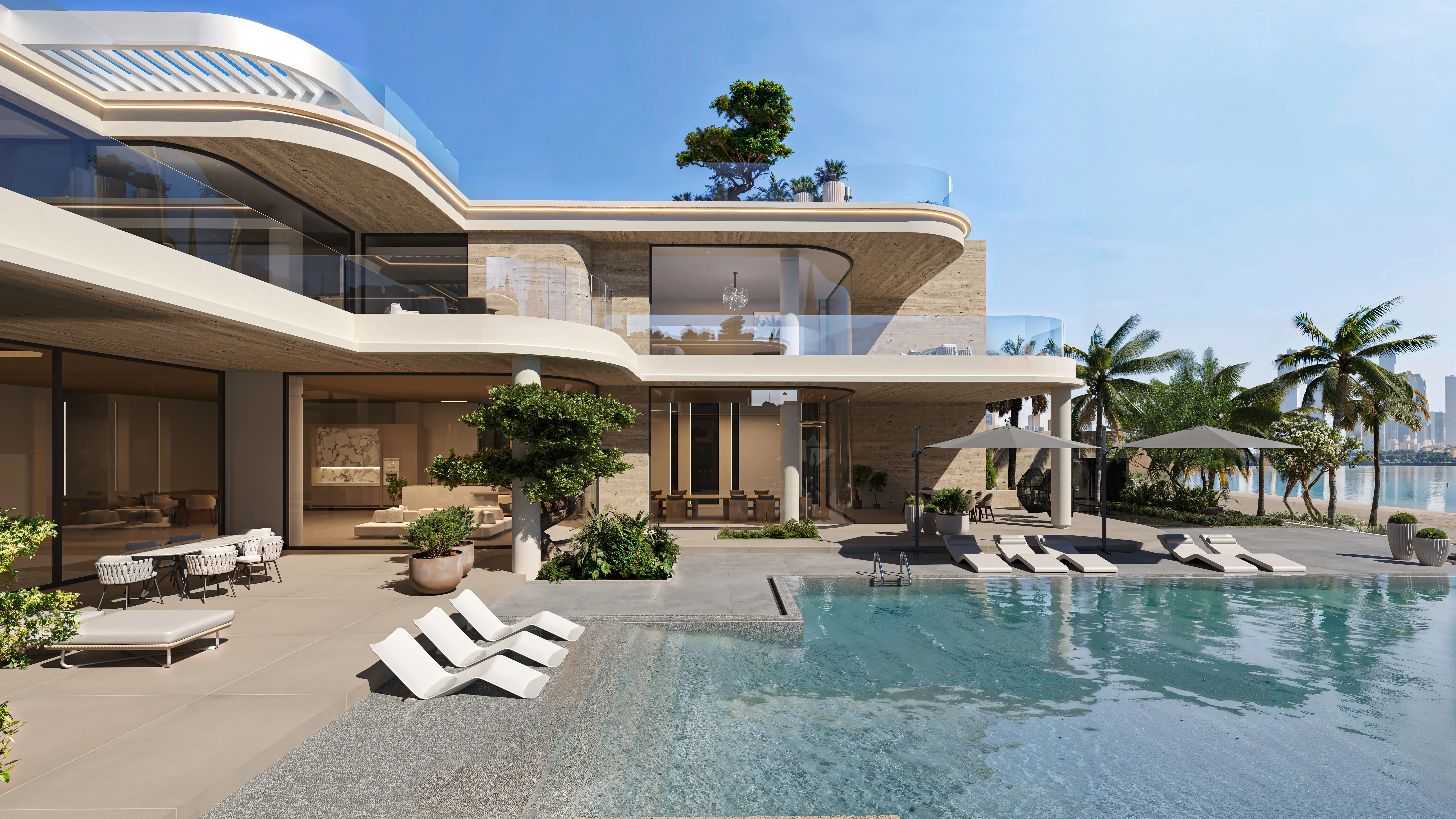 Modern sustainable building in Dubai designed by architectural consultants