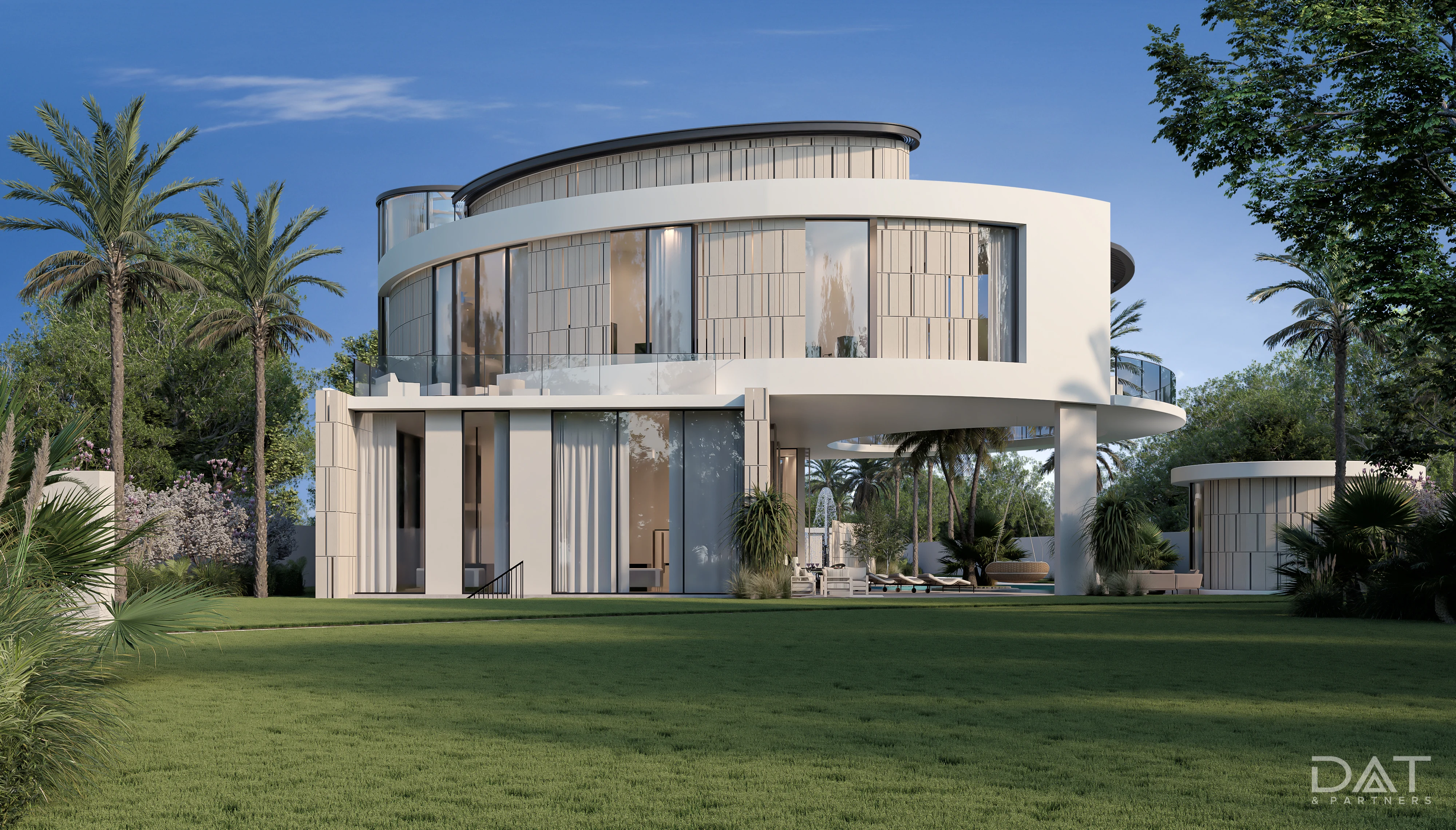 Contemporary villa in Dubai showcasing modern architectural design
