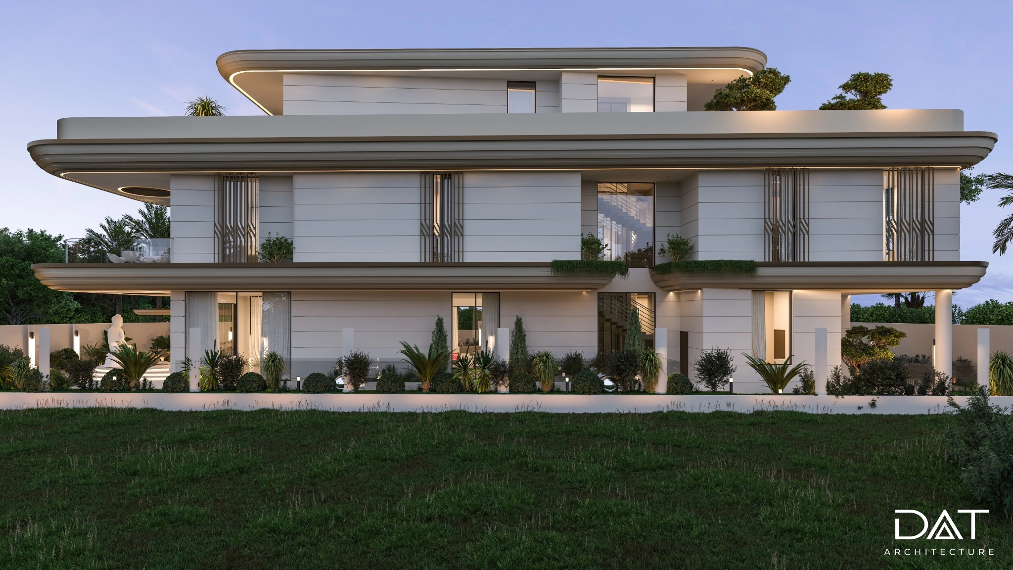 luxury modern villa designed by DAT Architecture in Dubai