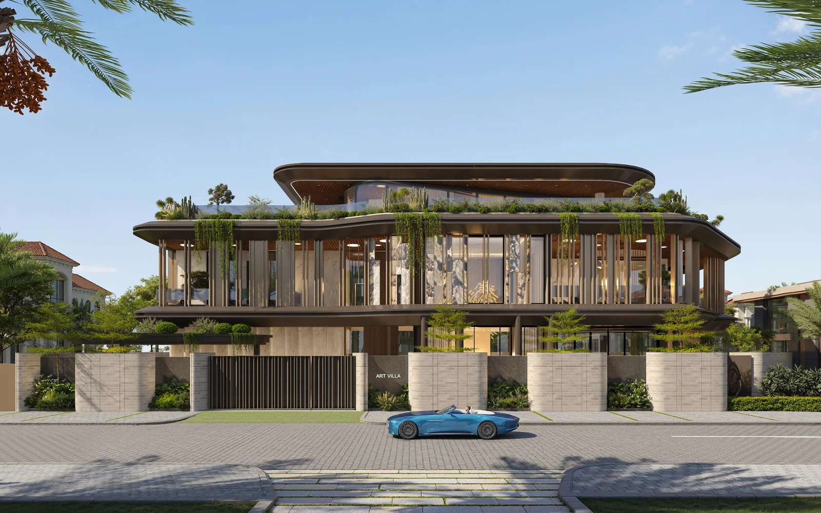 Contemporary side elevation design